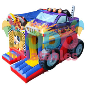 Hoppeslott Monstertruck med sklie