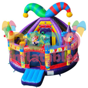 Hoppeslott Multiplay Sirkus med sklie